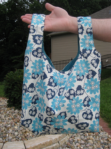 cloth grocery bag tutorial just crafty enough